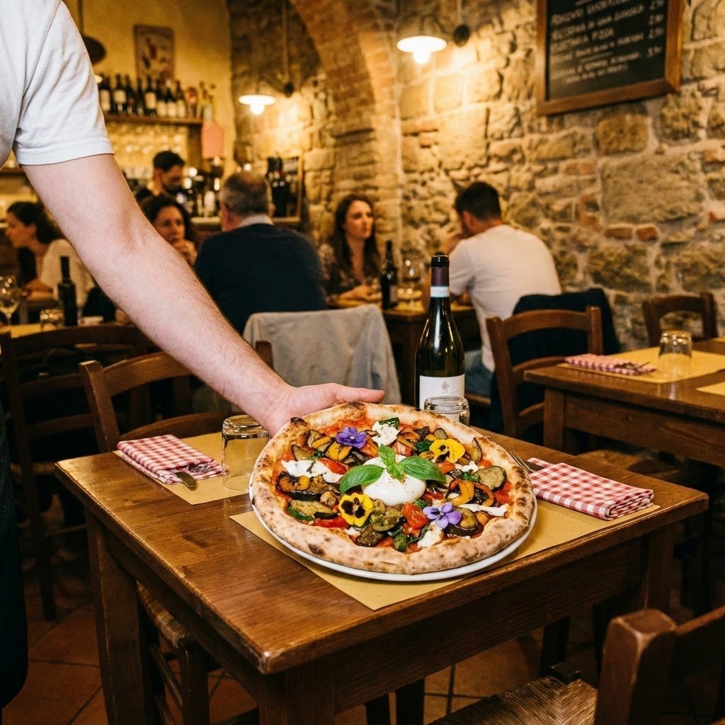 magnifique pizza végétarienne